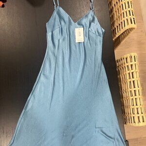 Blue midi dress